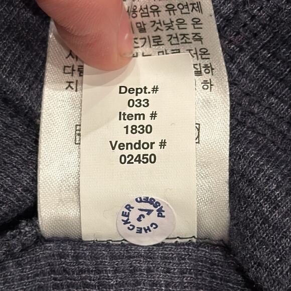 NWT Eddie Bauer Men's Favorite Ultrasoft Thermal Henley Heather Navy Size L Tall - Picture 9 of 9